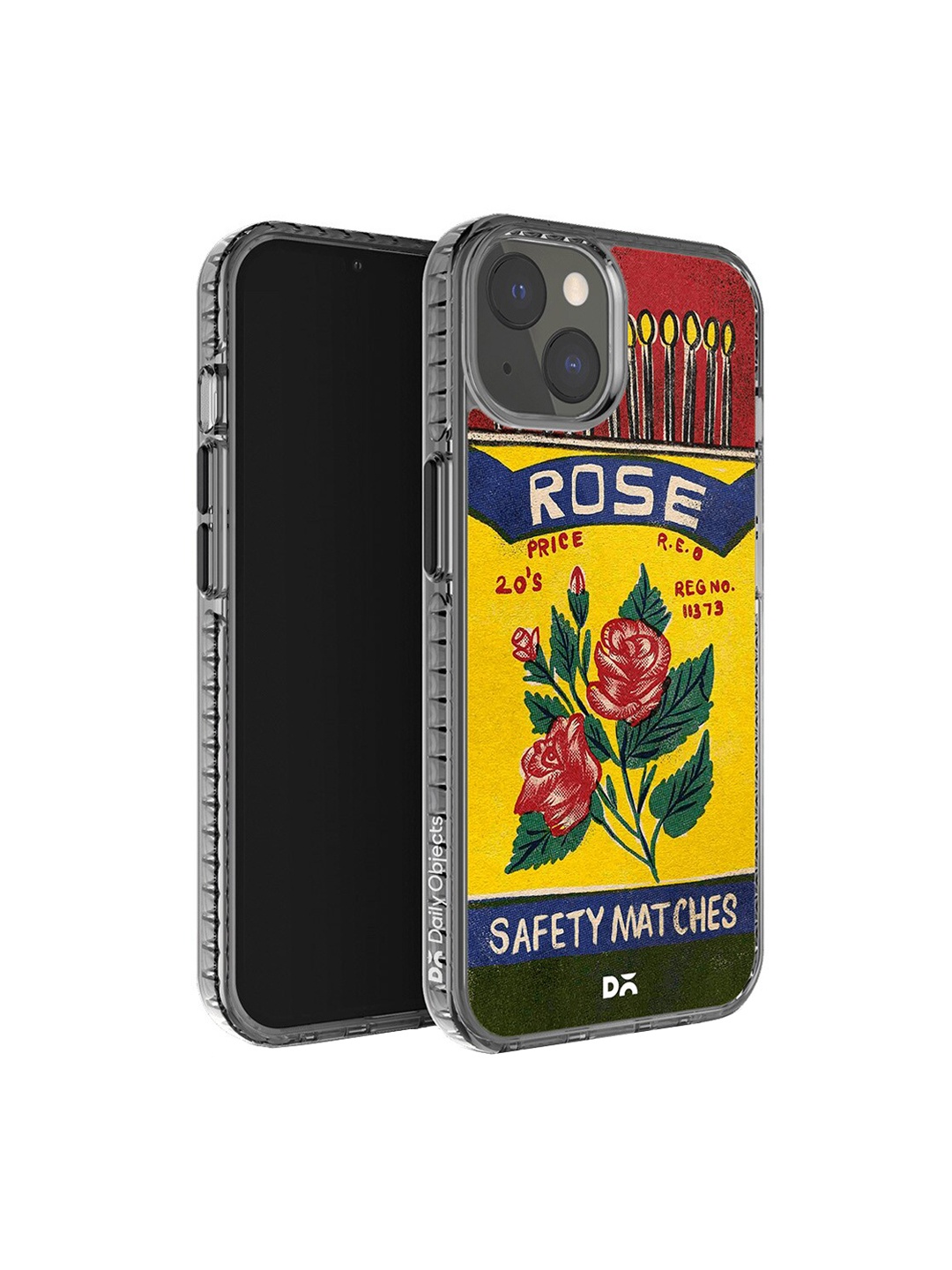 

DailyObjects Printed iPhone 14 Super Slim Back Case, Yellow