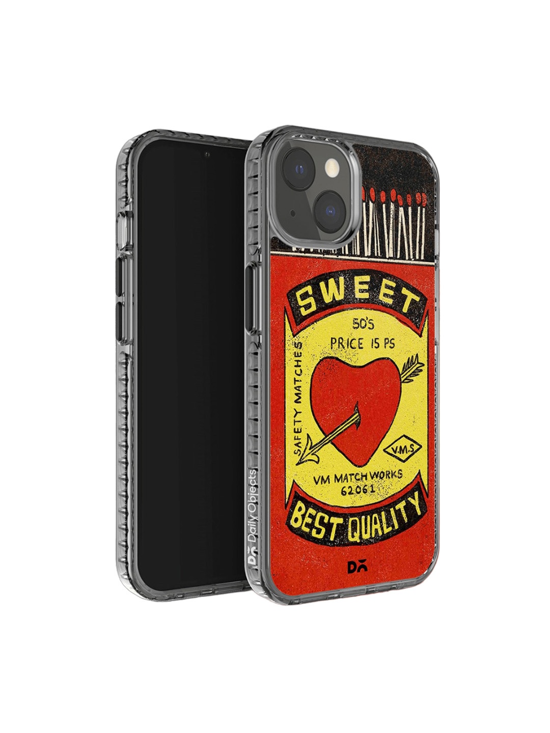 

DailyObjects Sweet Matchbox Printed Stride 2.0 iPhone 14 Plus Phone Case, Red