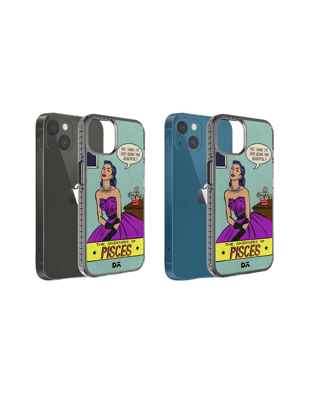 

DailyObjects Pisces Printed Stride 2.0 iPhone 15 Plus Phone Case, Green
