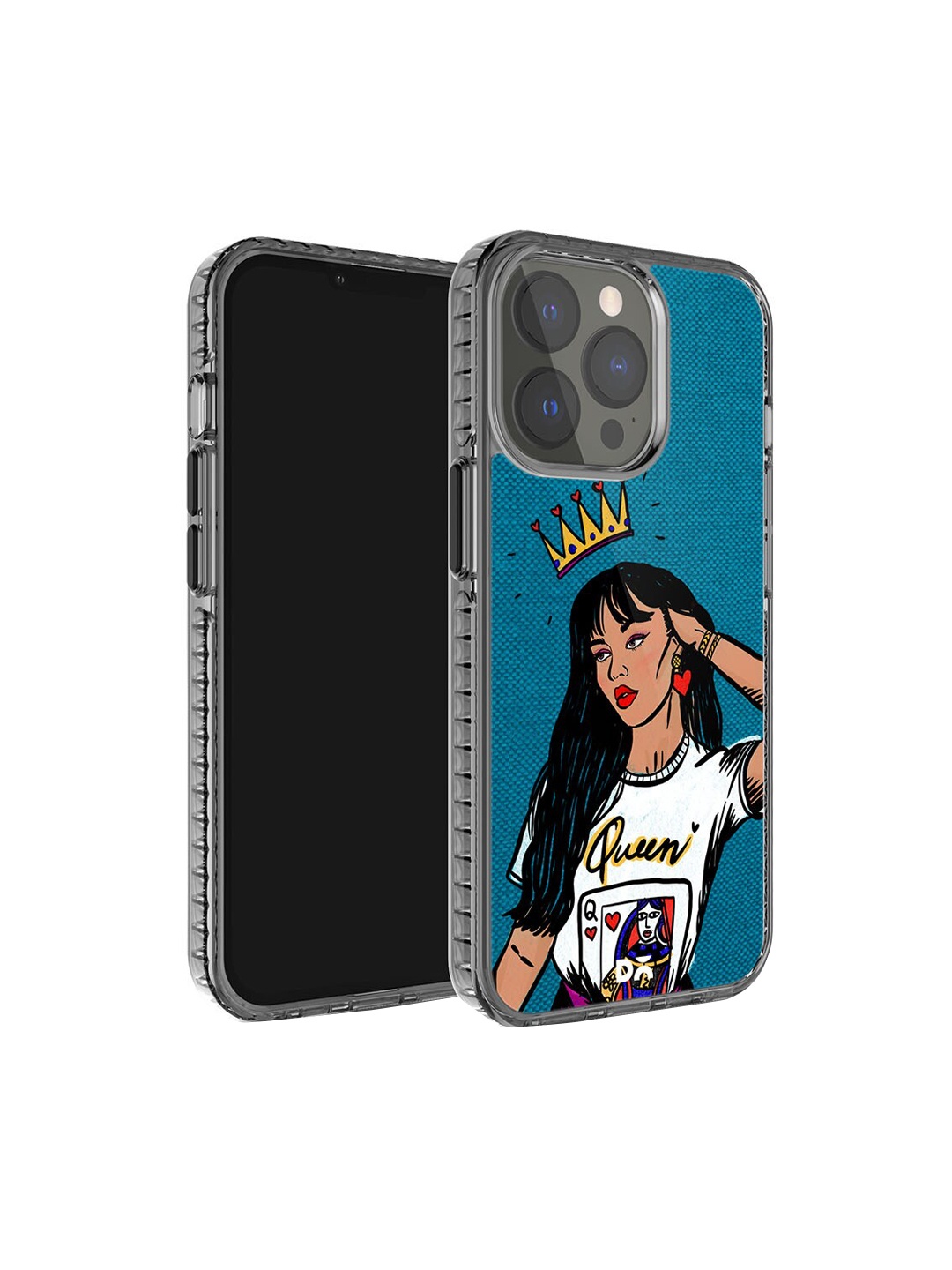 

DailyObjects Queen Babe Stride2.0 Printed iPhone 15 Pro Max Phone Case Cover, Blue