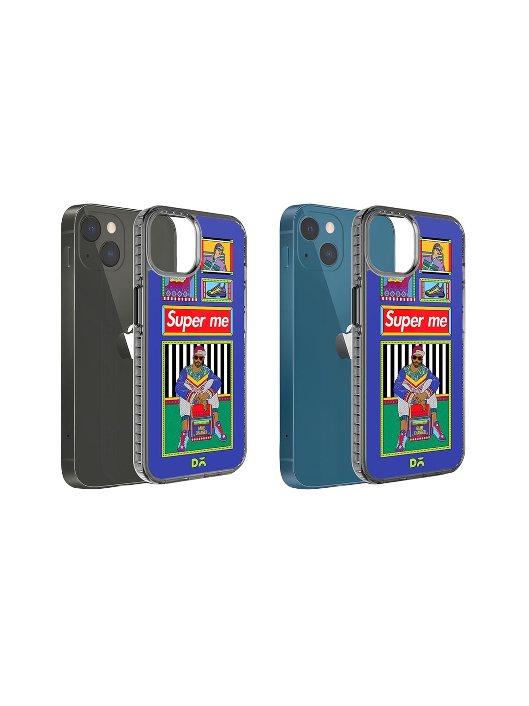 

DailyObjects Super Gamechanger Printed Stride 2.0 iPhone 15 Phone Case, Blue