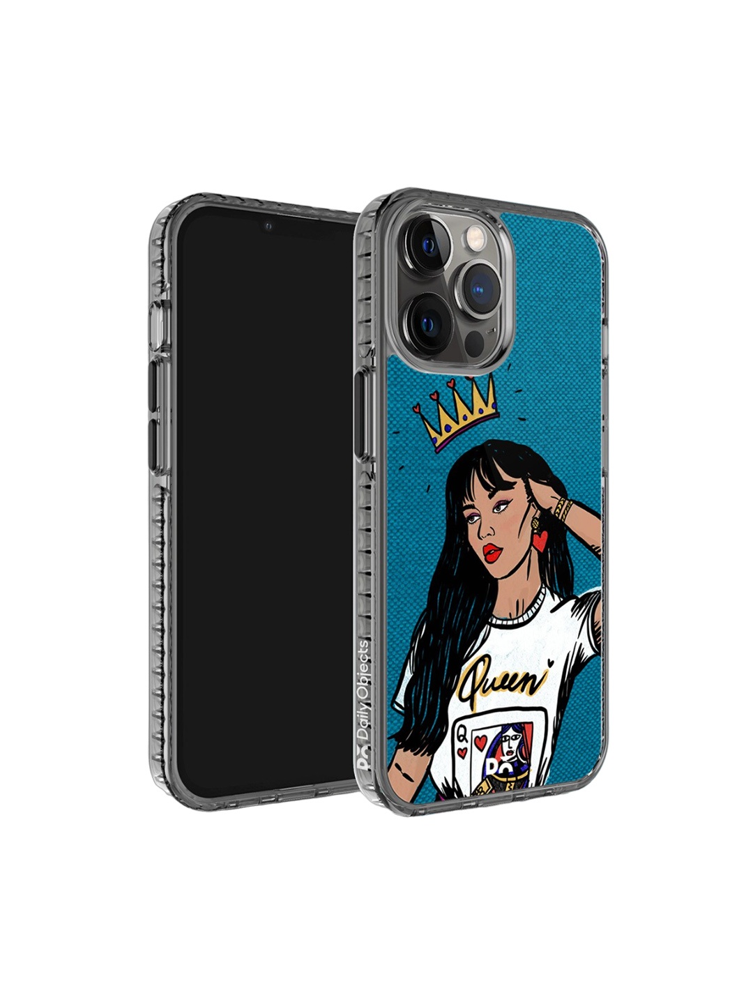 

DailyObjects Queen Babe Printed iPhone 12 Pro Phone Case Cover, Blue