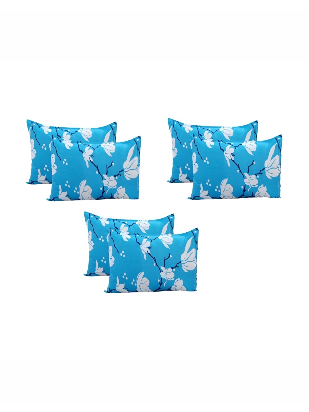 

Supreme Home Collective Blue 6 Pieces Abstract Pure Cotton Rectangle Pillow Covers