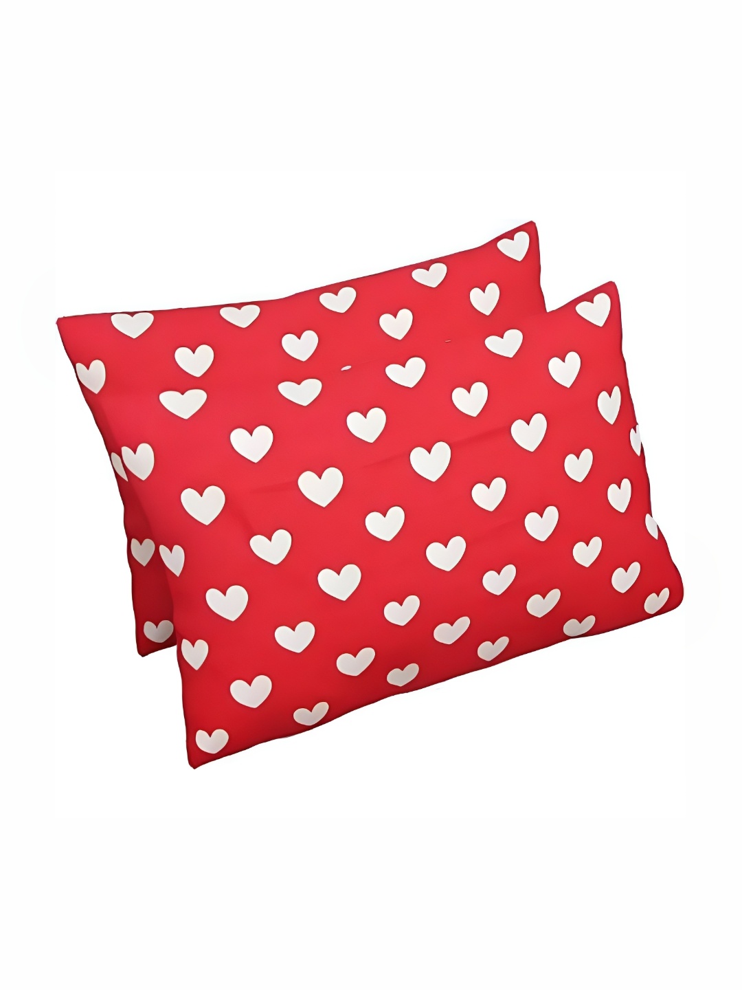 

Supreme Home Collective Red 2 Pieces Abstract Pure Cotton Rectangle Pillow Covers