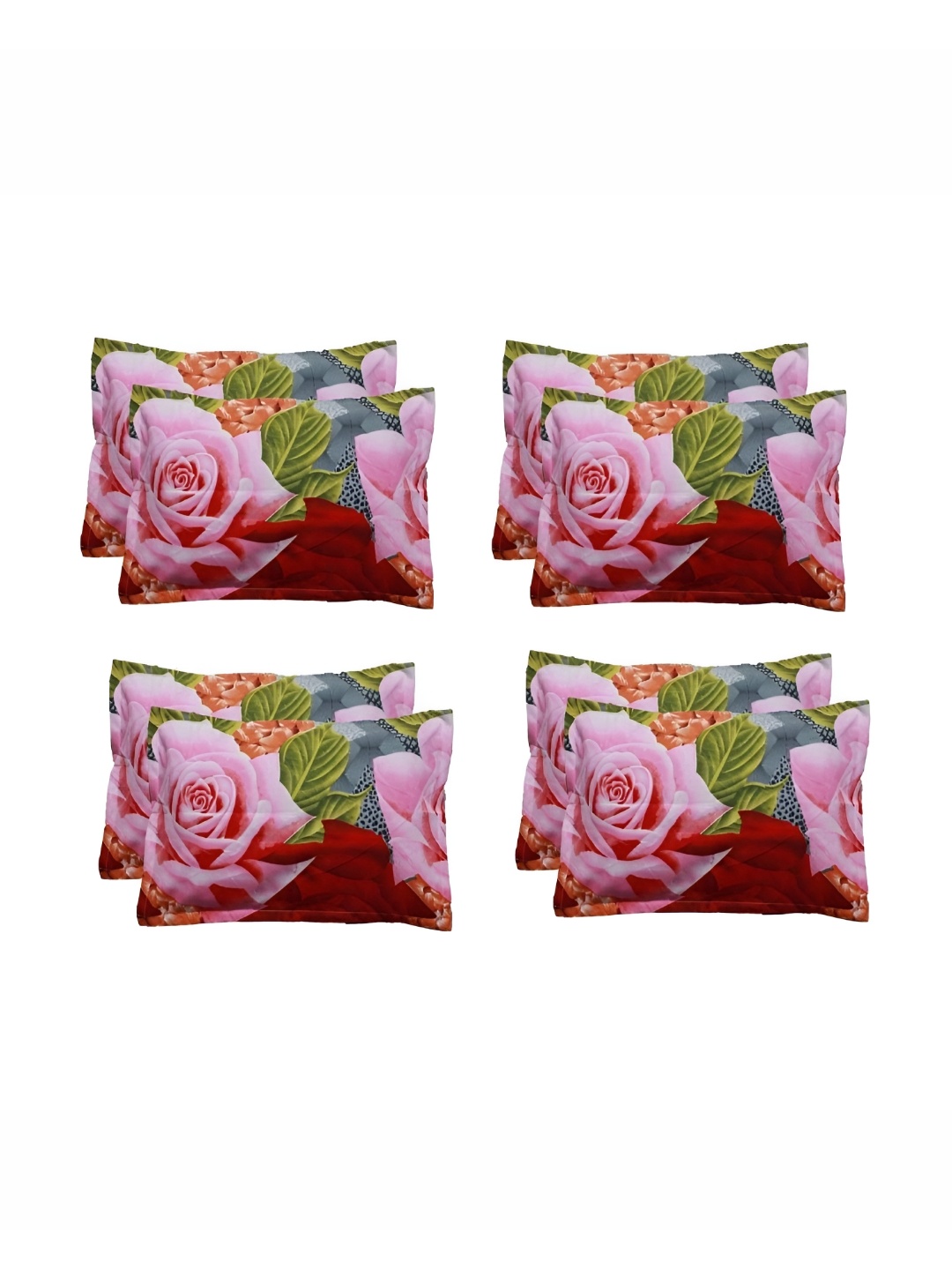 

Supreme Home Collective Pink 8 Pieces Abstract Pure Cotton Rectangle Pillow Covers