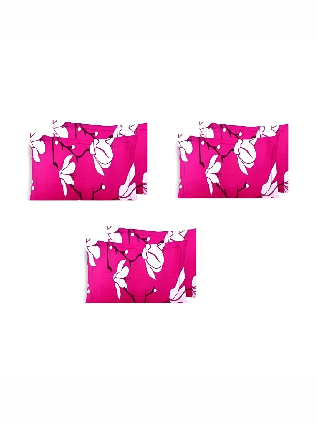 

Supreme Home Collective Pink 6 Pieces Abstract Pure Cotton Rectangle Pillow Covers