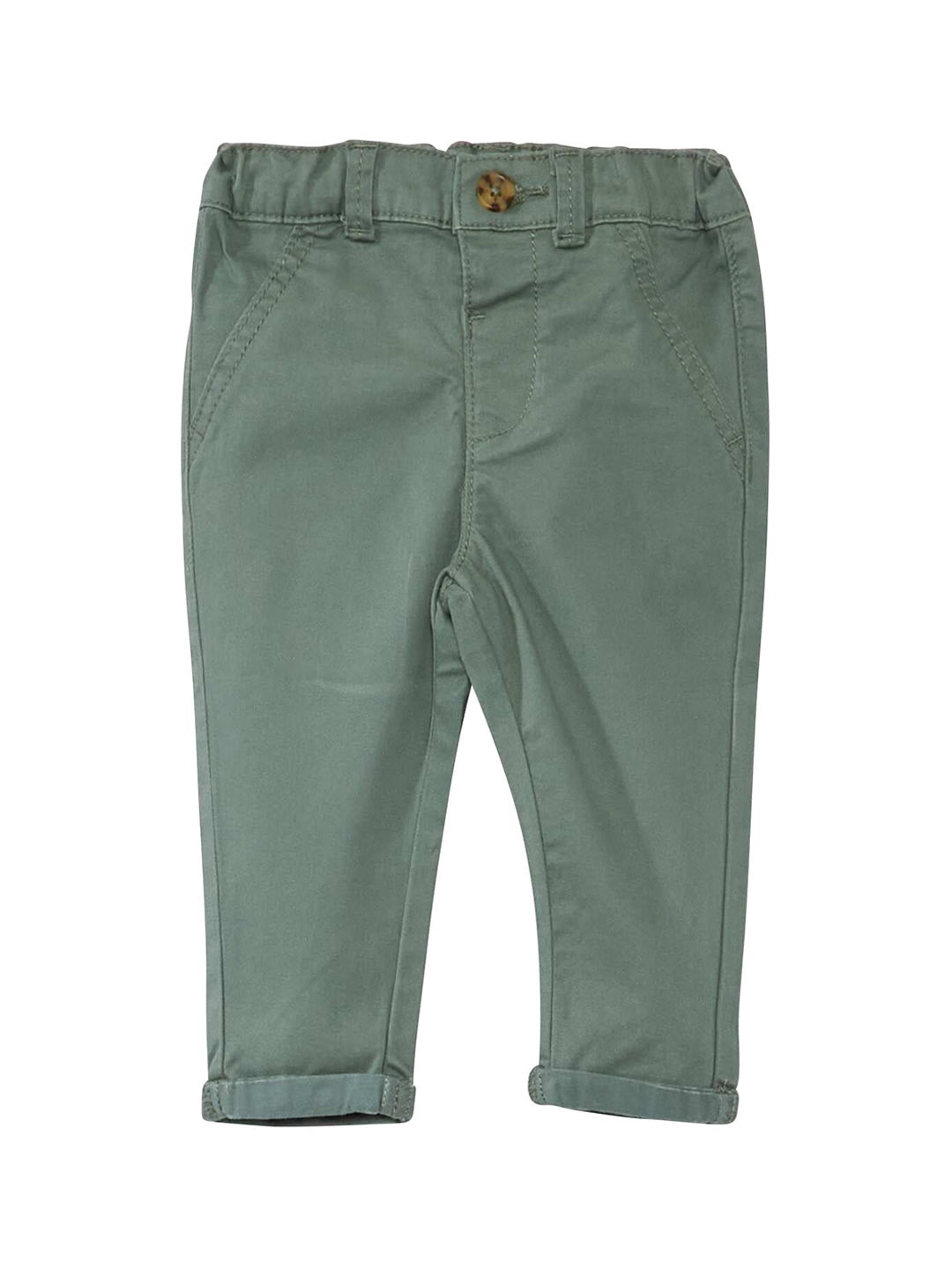 

KIABI Boys Mid-Rise Chinos Trousers, Grey