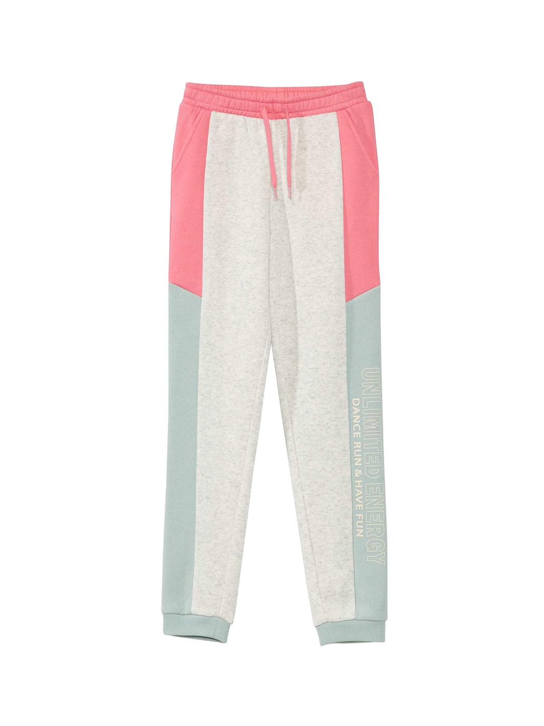 

KIABI Girls Colorblocked Jogger Trouser, Blue