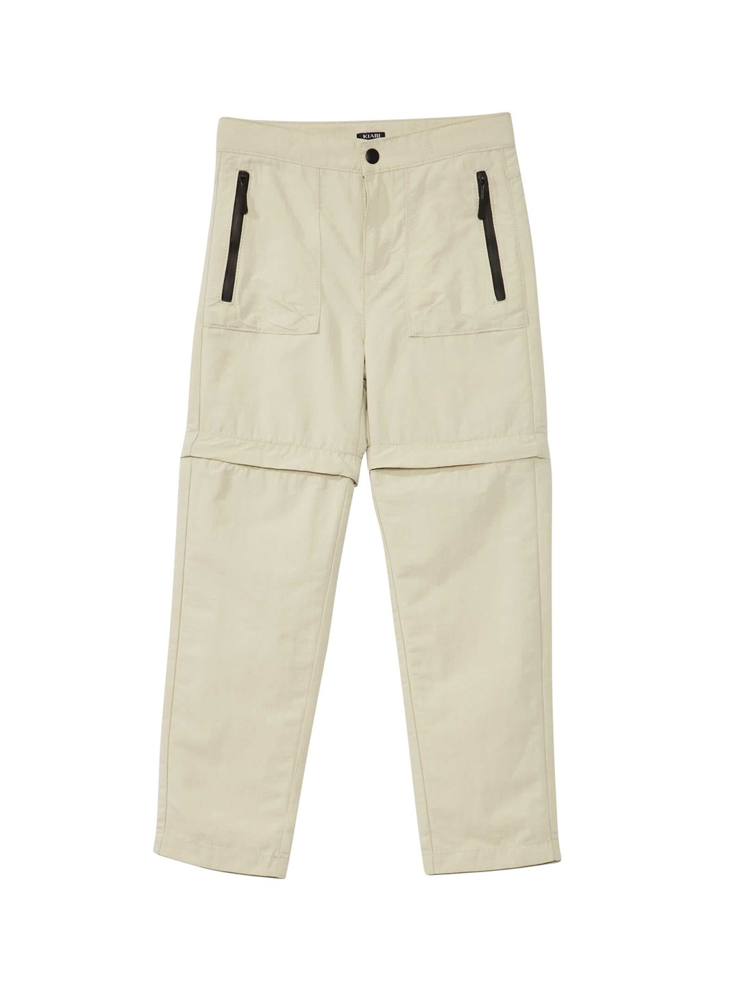 

KIABI Boys 2 In 1 Mid Rise Trouser, Beige
