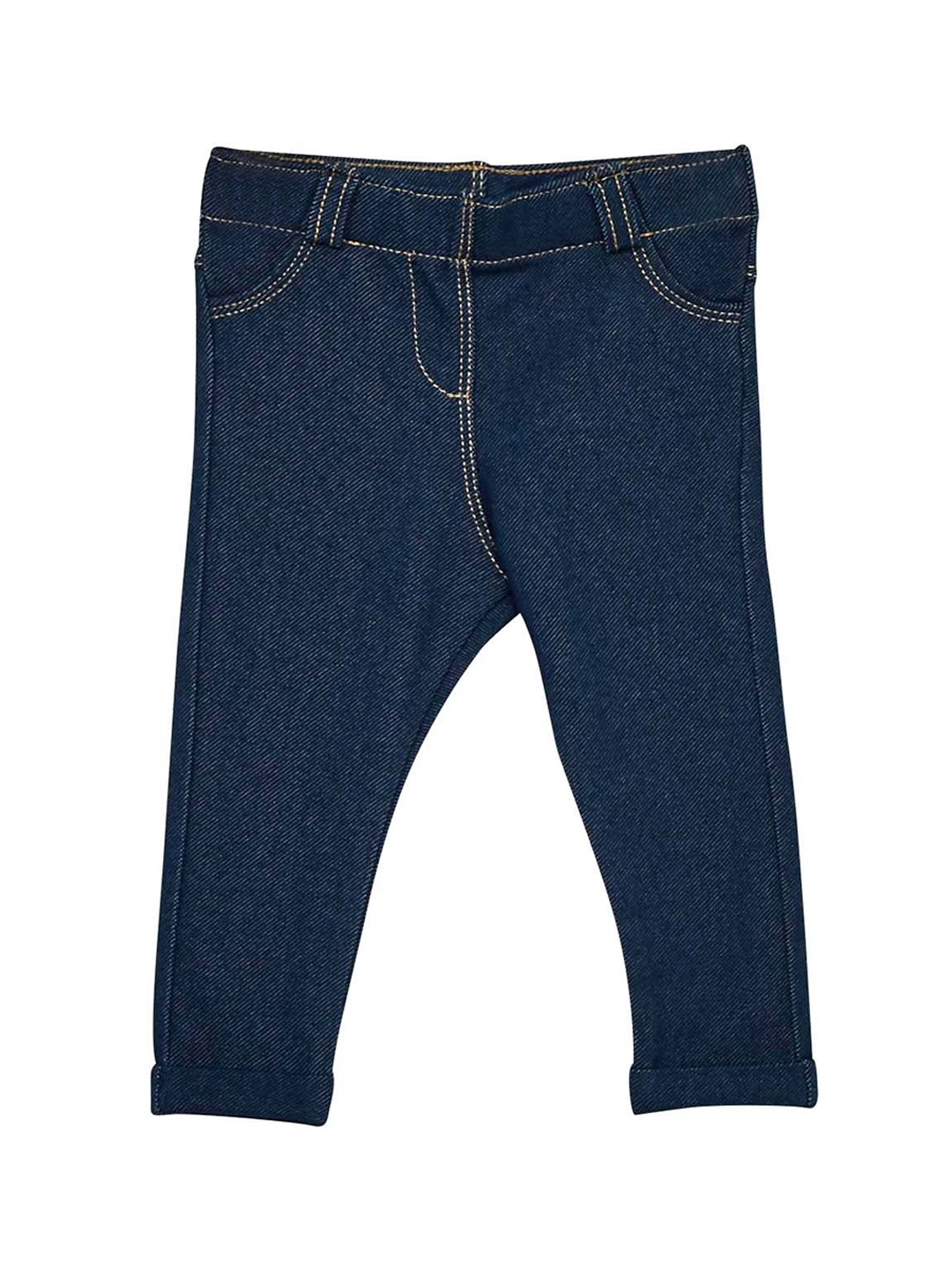 

KIABI Girls Mid-Rise Trousers, Blue