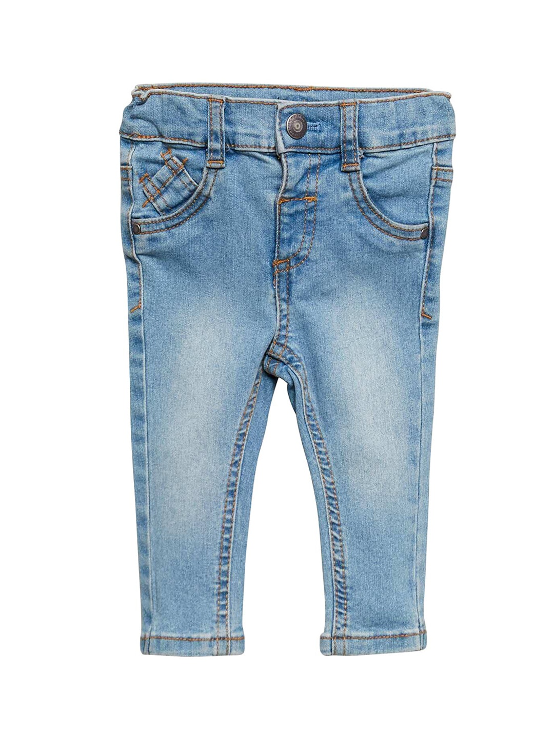 

KIABI Boys Mid-Rise Jeans, Blue