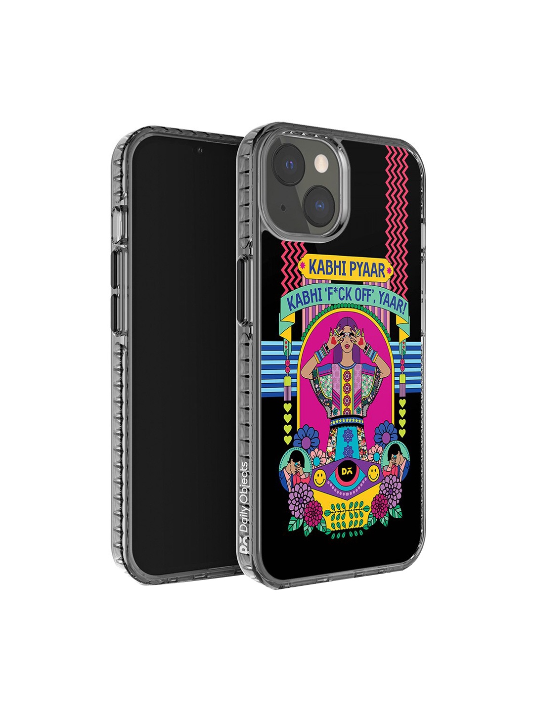 DailyObjects Nasty Pyaar Stride 2.0 Printed iPhone 13 Mini Case Cover, Red