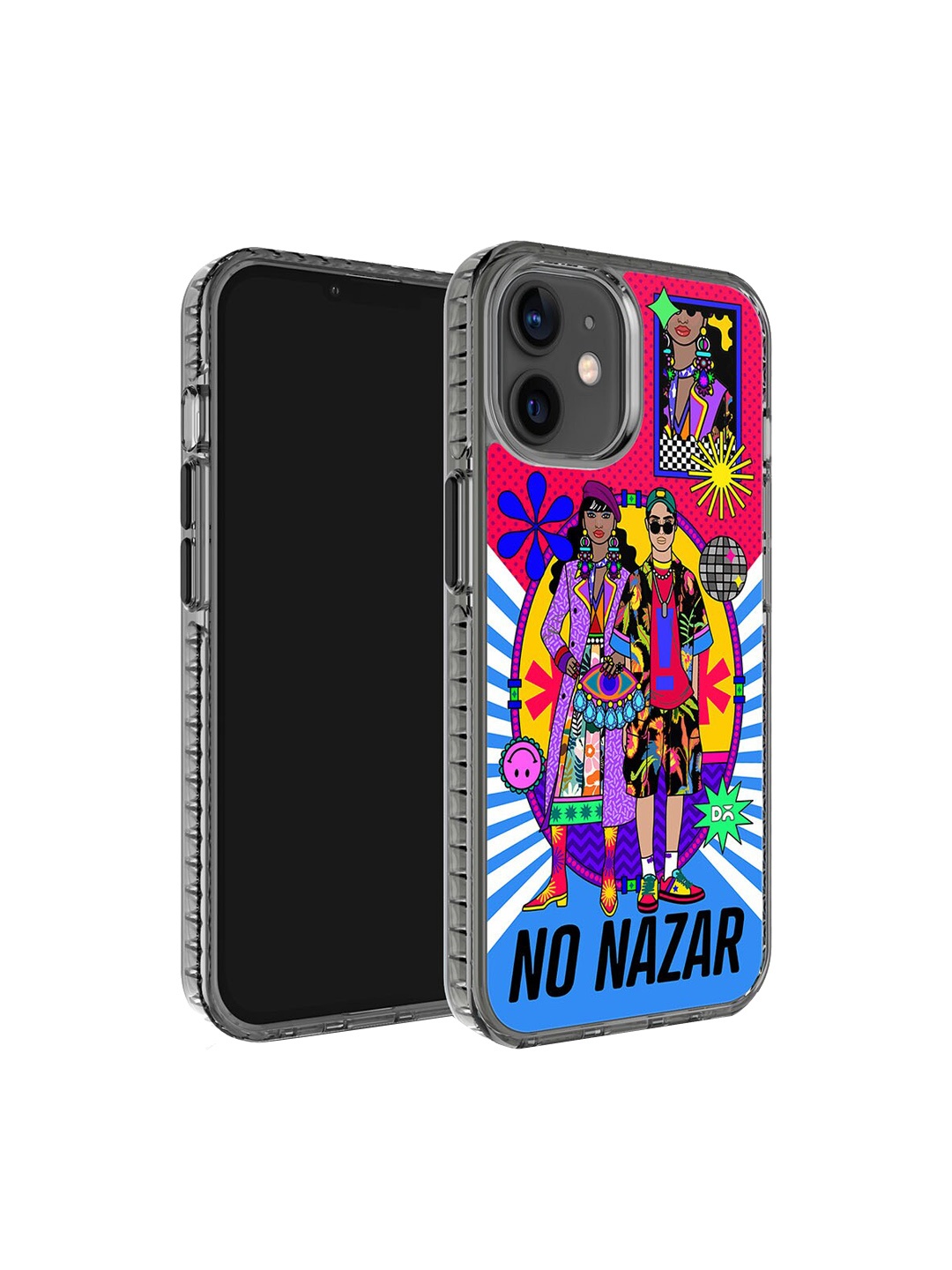 

DailyObjects Printed Impact Resistant iPhone 12 Phone Case Cover, Blue