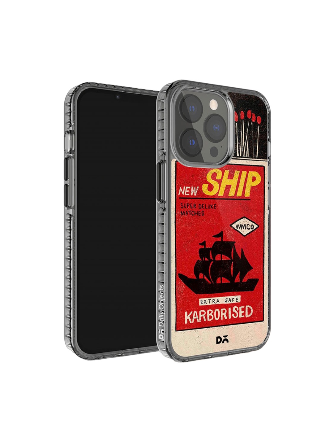 

DailyObjects Printed iPhone 14 Pro Back Case, Red