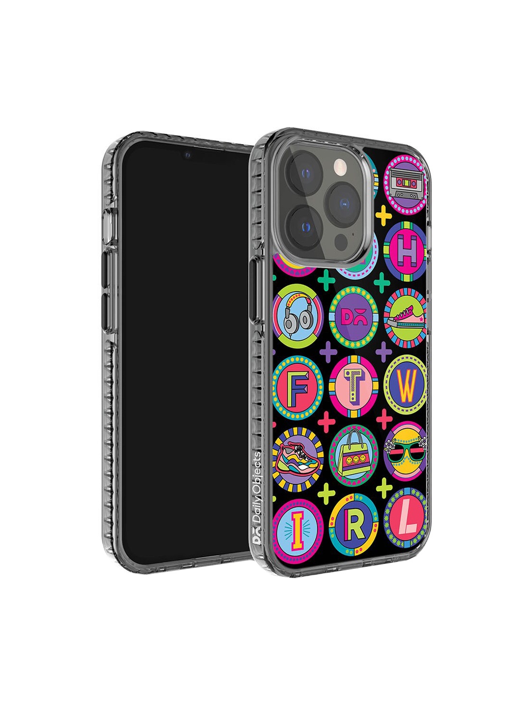 

DailyObjects Printed iPhone 14 Pro Max Phone Case Cover, Black
