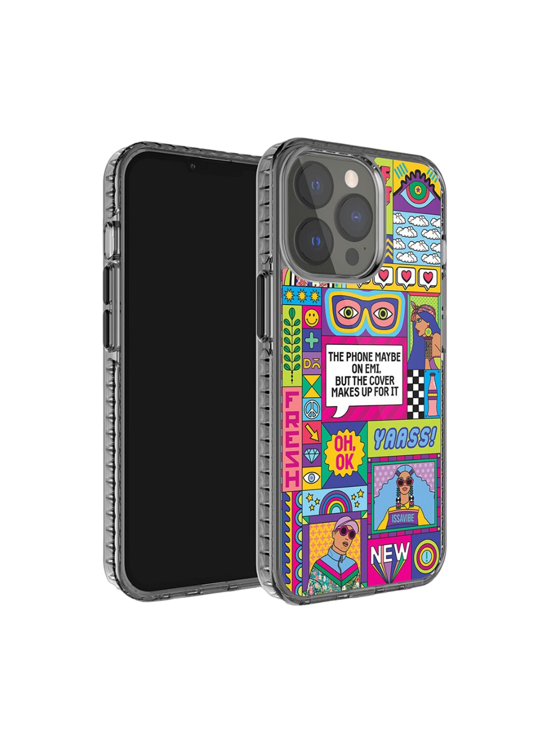 

DailyObjects Printed iPhone 15 Pro Max Back Case, Blue