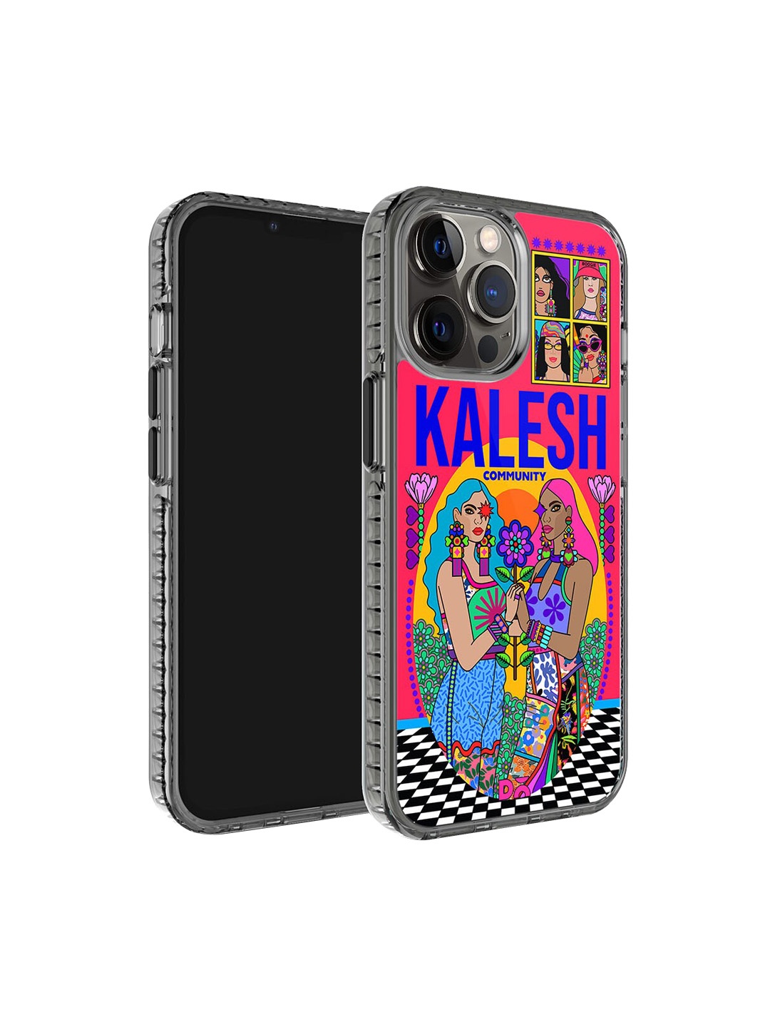 

DailyObjects Printed iPhone 12 Pro Back Case, Pink