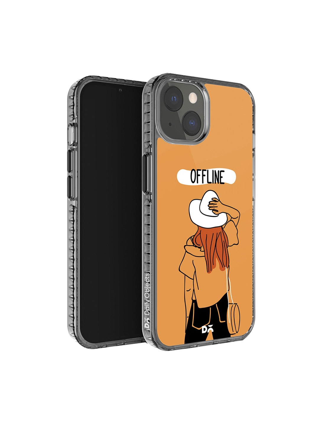 

DailyObjects Typography Printed Impact Resistant iPhone 14 Phone Back Case Cover, Orange