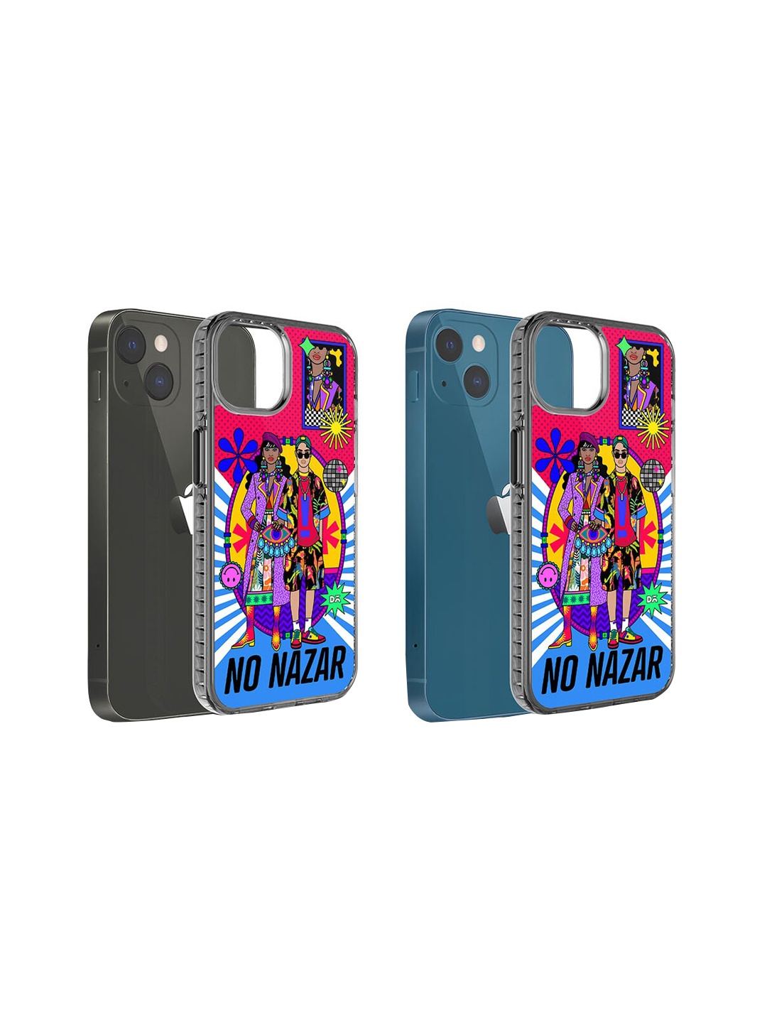 

DailyObjects Nazar iPhone 14 Plus Mobile Back Case Cover, Blue