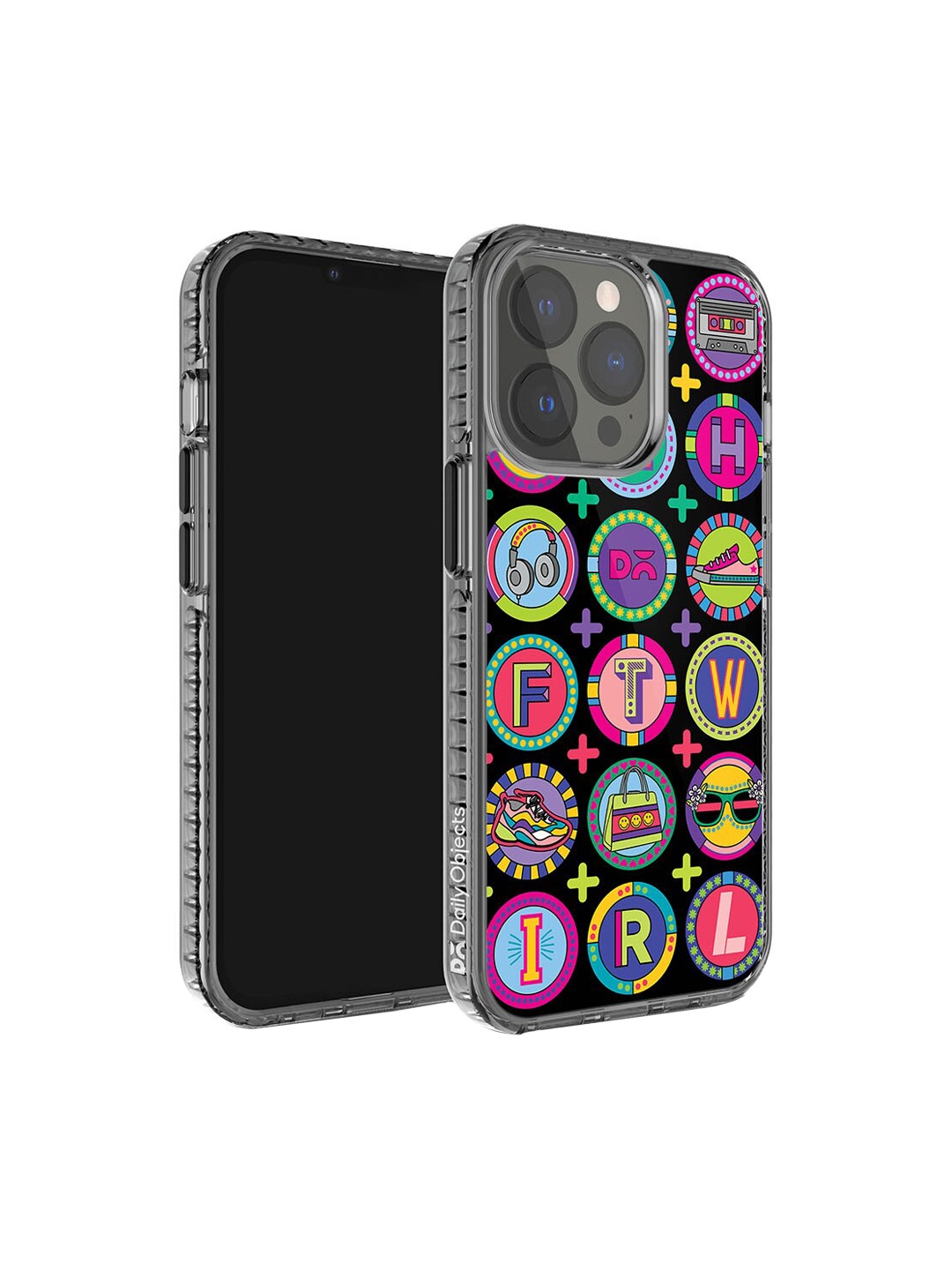 

DailyObjects Printed iphone 13 Pro max Phone Case Cover, Black