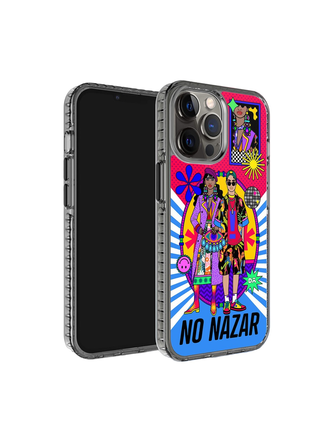 

DailyObjects No Nazar Stride iPhone 12 Pro Max Phone Case Cover, Blue