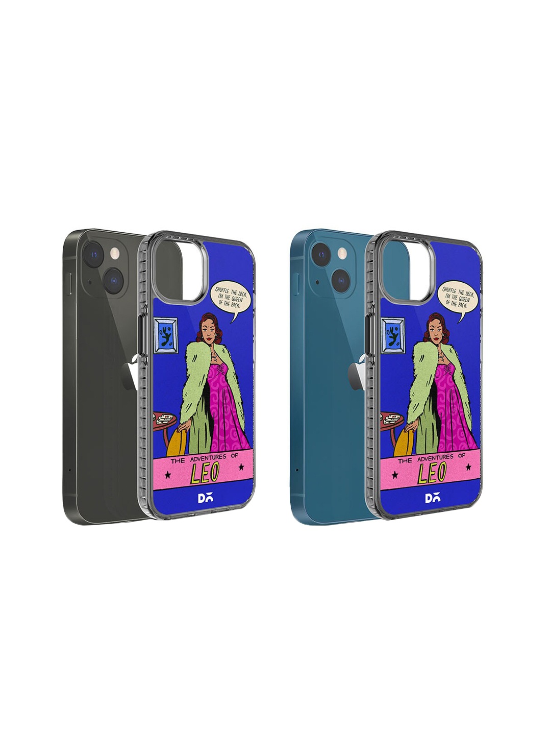 

DailyObjects Leo Printed Stride 2.0 iPhone 15 Super Slim Back Case Cover, Blue