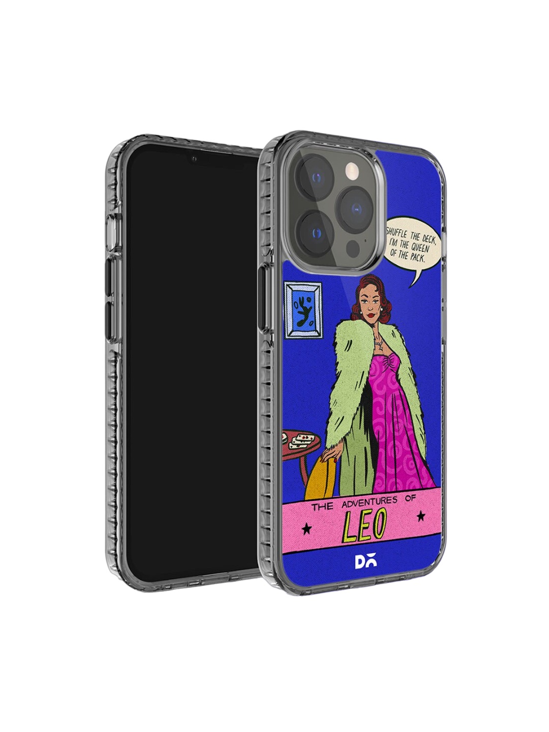 

DailyObjects Printed iPhone 15 Pro Super Slim Back Case, Blue