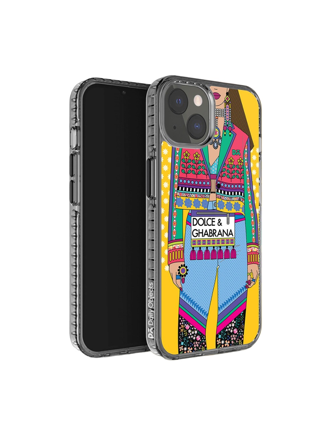 

DailyObjects Printed Impact Resistant Stride 2.0 iPhone 13 Phone Case, Yellow