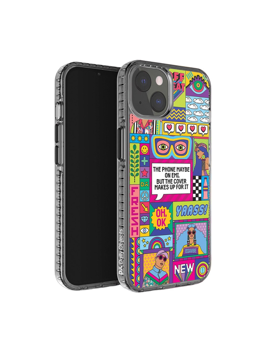 

DailyObjects Phone on EMI Stride 2.0 Printed iPhone 14 Back Cover, Pink