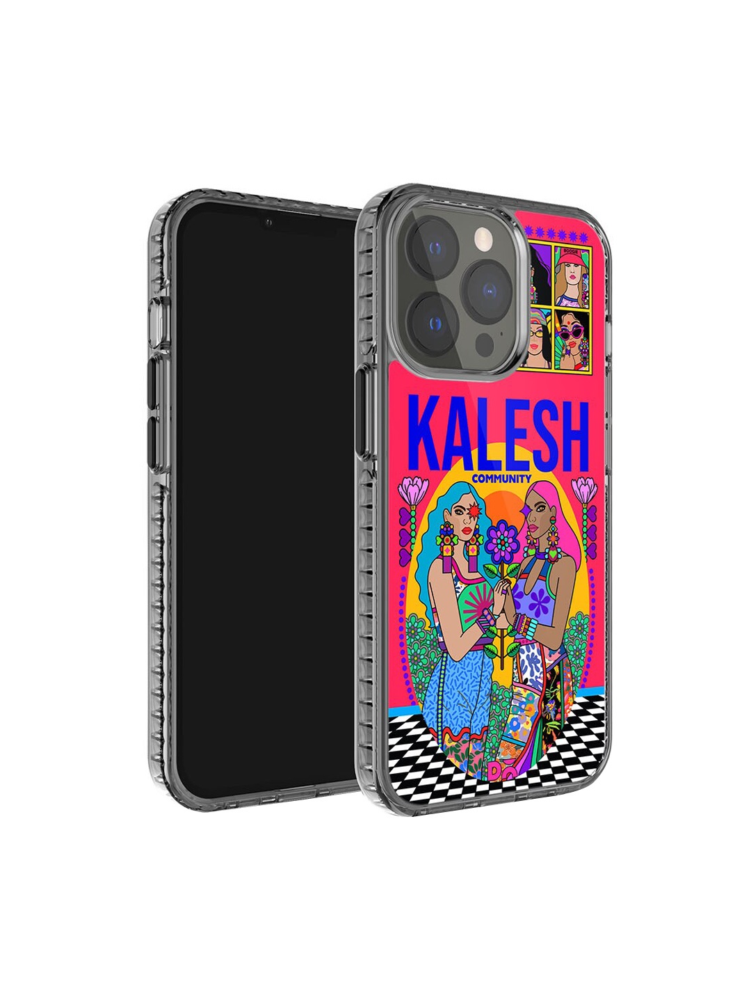 

DailyObjects Kalesh Community Stride 2.0 iPhone 13 Pro Case Cover, Pink