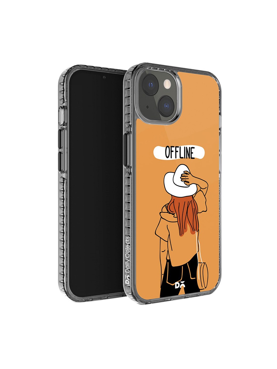 

DailyObjects Offline Printed Stride 2.0 iPhone 14 Plus Phone Case, Orange