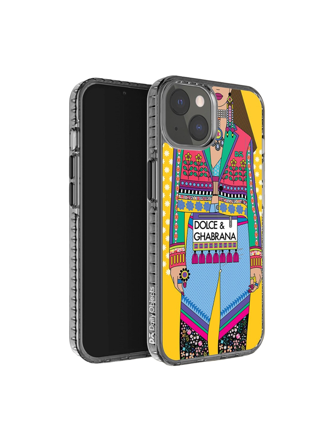 

DailyObjects Printed iPhone 13 Mini Mobile Case, Yellow