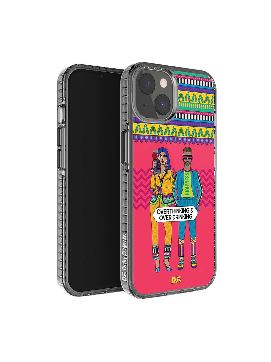 

DailyObjects Printed iPhone 14 Plus Phone Case Cover, Pink