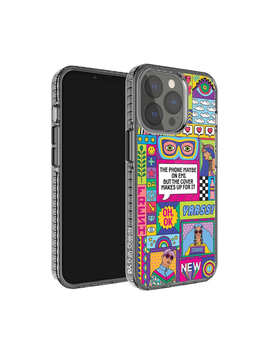 

DailyObjects Printed iPhone 13 Pro Super Slim Back Case, Green