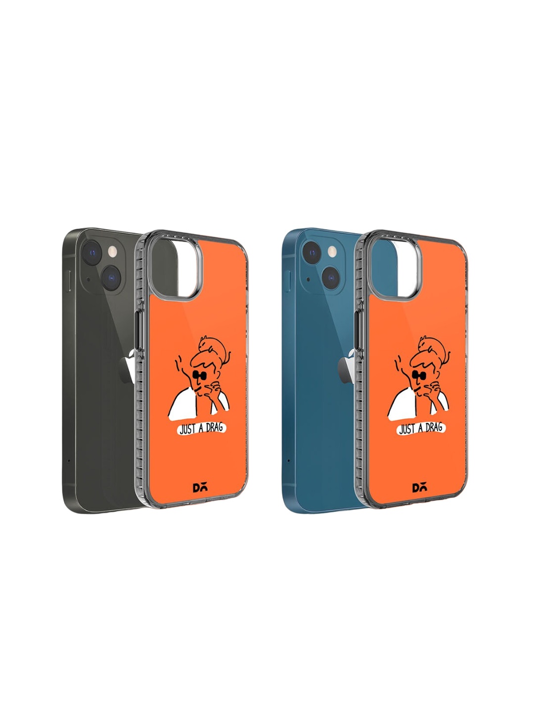 

DailyObjects Printed iPhone 15 Plus Super Slim Back Case, Orange