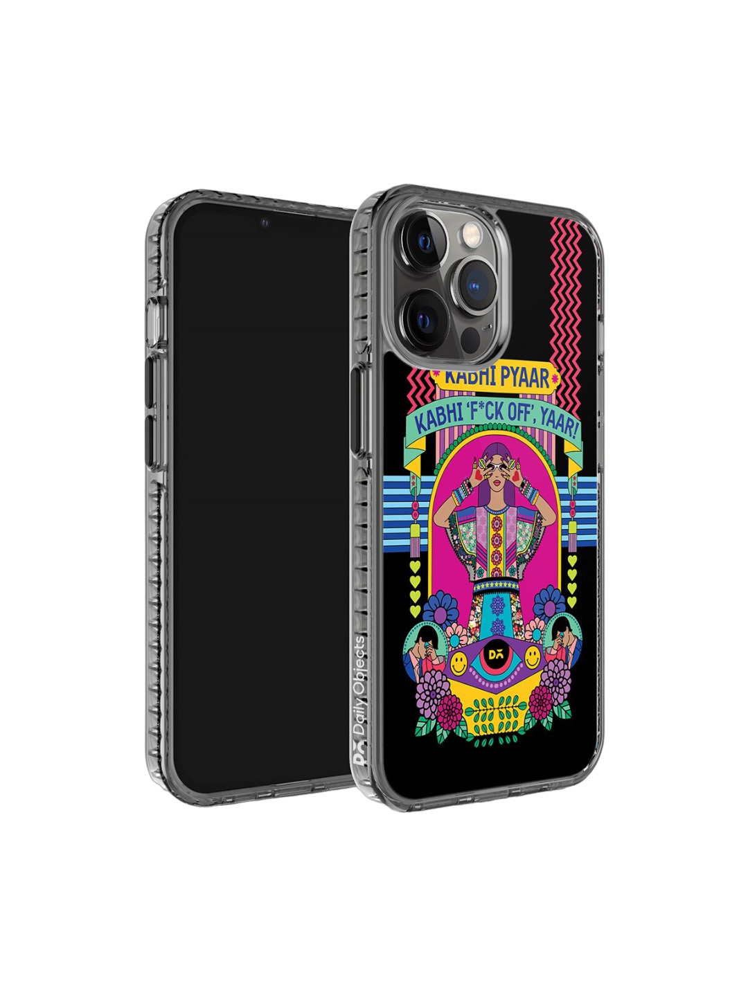 

DailyObjects Nasty Pyaar iPhone 12 Pro Max Phone Case Cover, Black