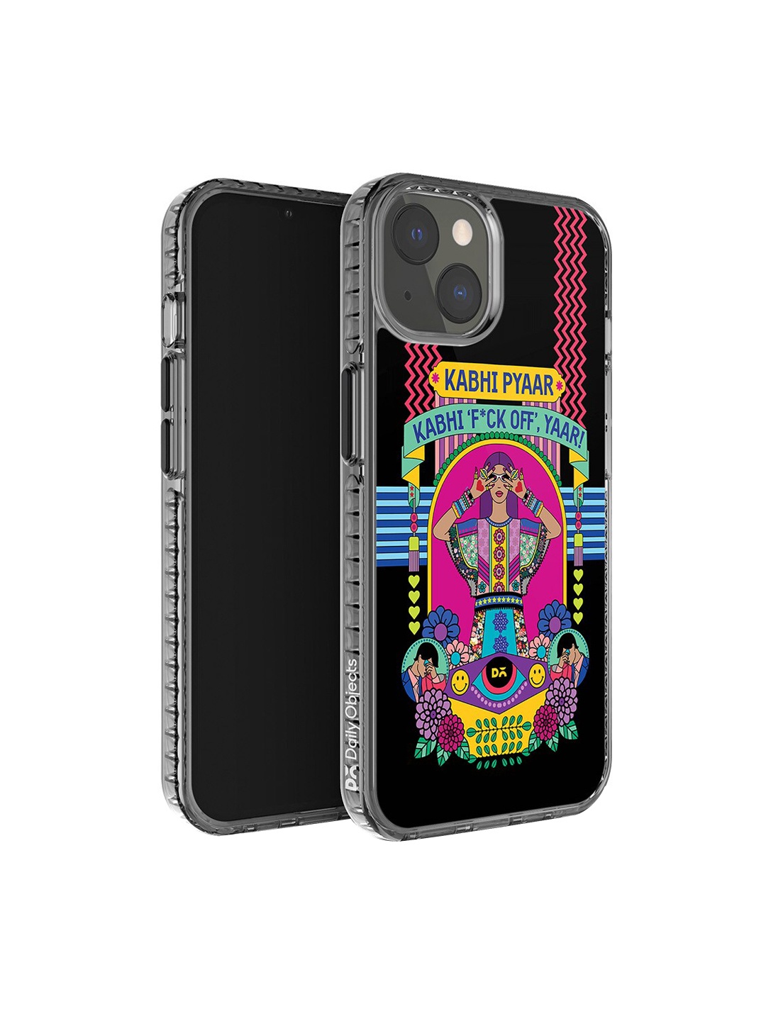 

DailyObjects Nasty Pyaar Stride iPhone 13 Phone Case Cover, Black