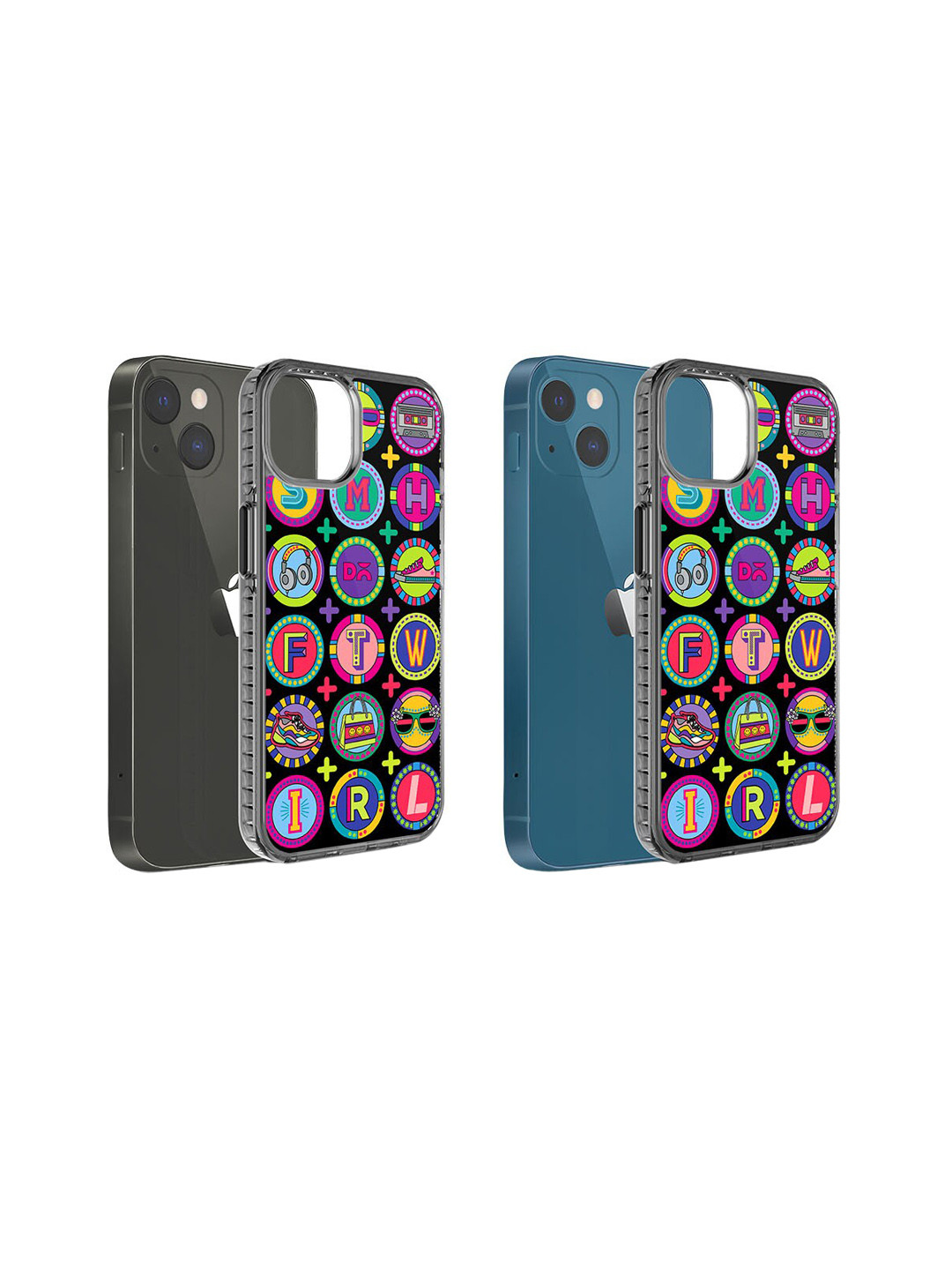 

DailyObjects Millennial Lingo Stride 2.0 iPhone 15 Plus Case Cover, Black