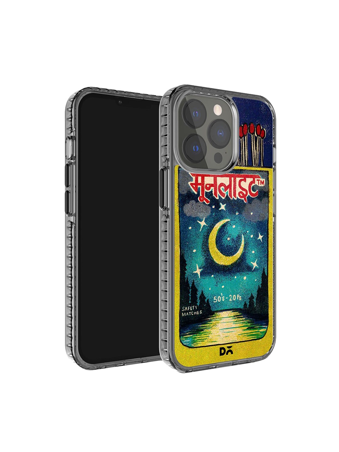 

DailyObjects Printed iPhone 15 Pro Mobile Cover, Black