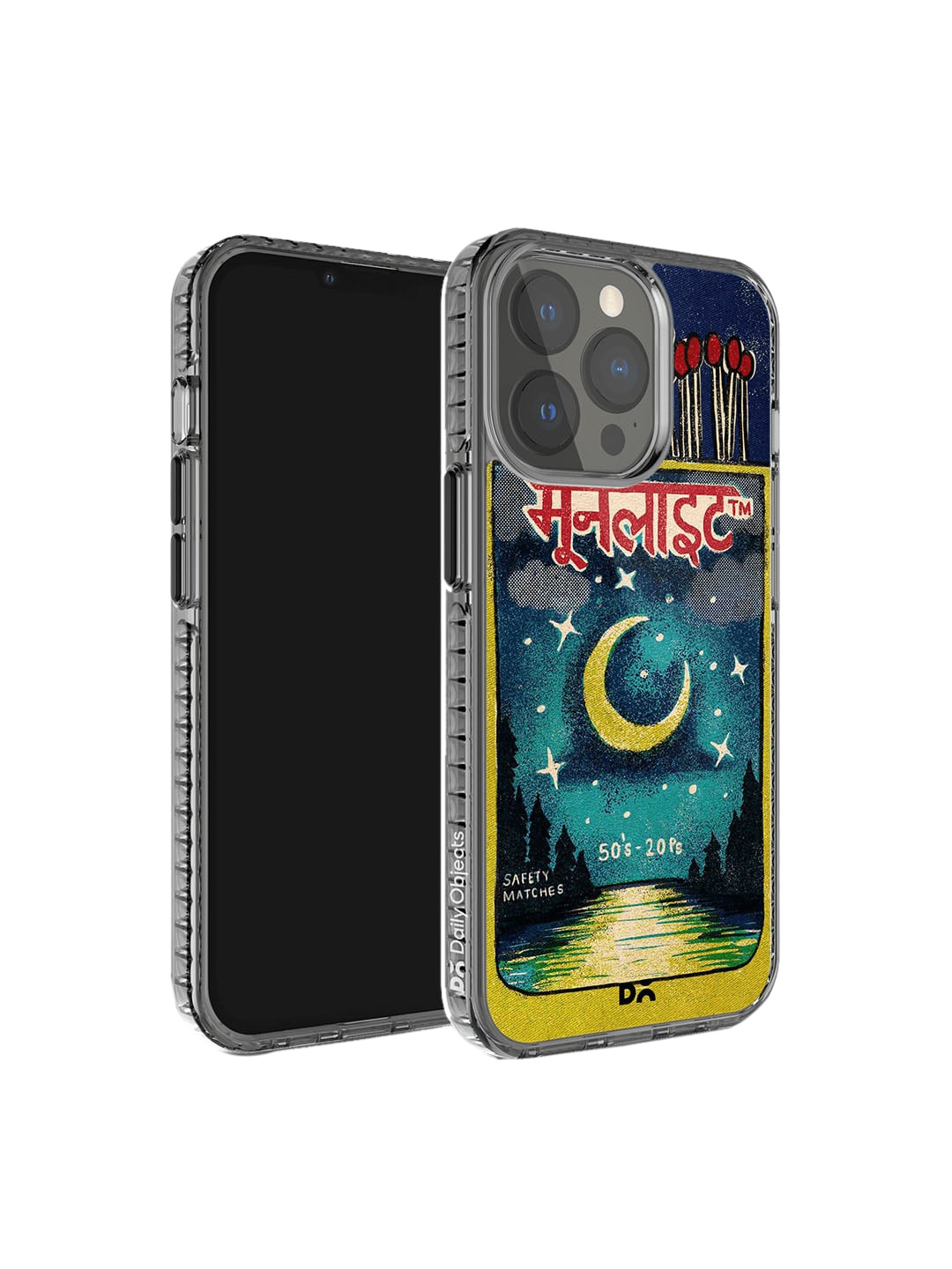 

DailyObjects Printed Impact Resistant iPhone 14 Pro Phone Case Cover, Black