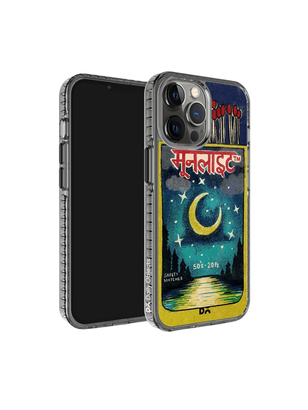 

DailyObjects Moonlight Matchbox Printed Stride 2.0 Case iPhone 12 Pro Mobile Back Cover, Teal