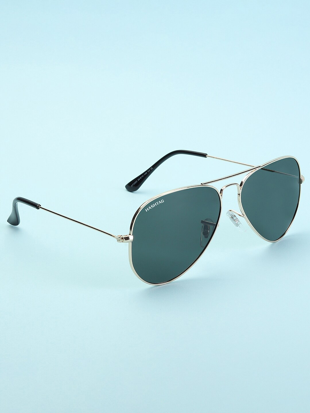 

HASHTAG EYEWEAR Unisex Aviator Sunglasses with Polarised Lens, Grey