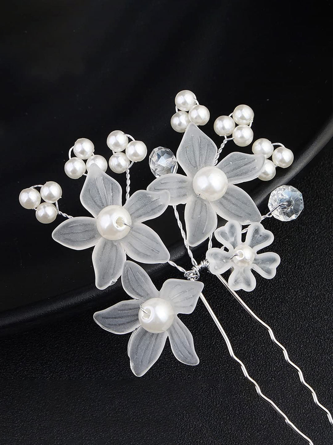 

BAESD Set of 2 Embellished U Pins, Silver