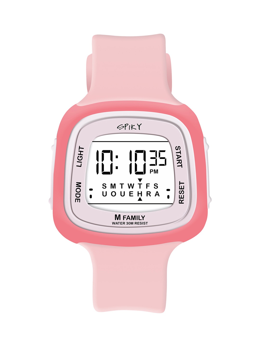 

Spiky Kids Printed Dial Digital Automatic Watch SPKEVA16_C4_PNK, White