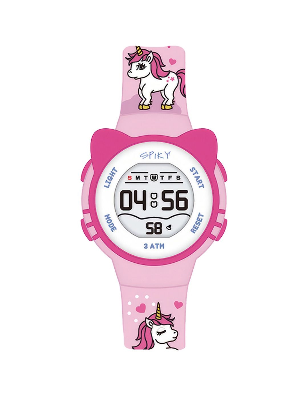 

Spiky Kids Multifunctional Digital Automatic Watch SPKEVA17_C5_PNK, White