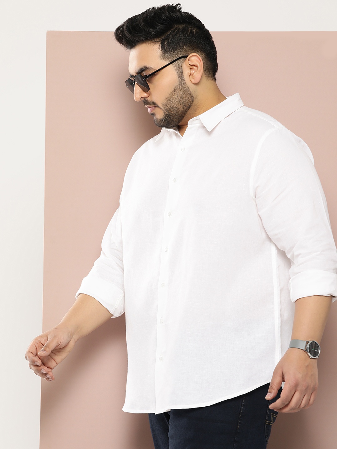 

Sztori Men Original Pure Cotton Casual Shirt, White