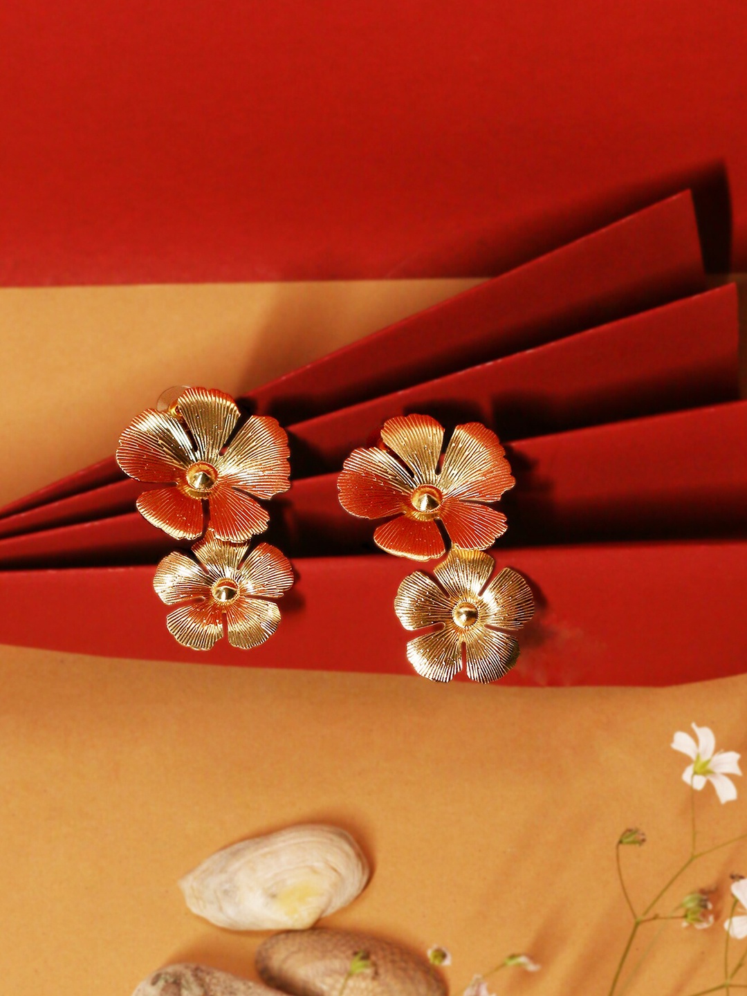 

VIRAASI Gold-Plated Quirky Drop Earrings
