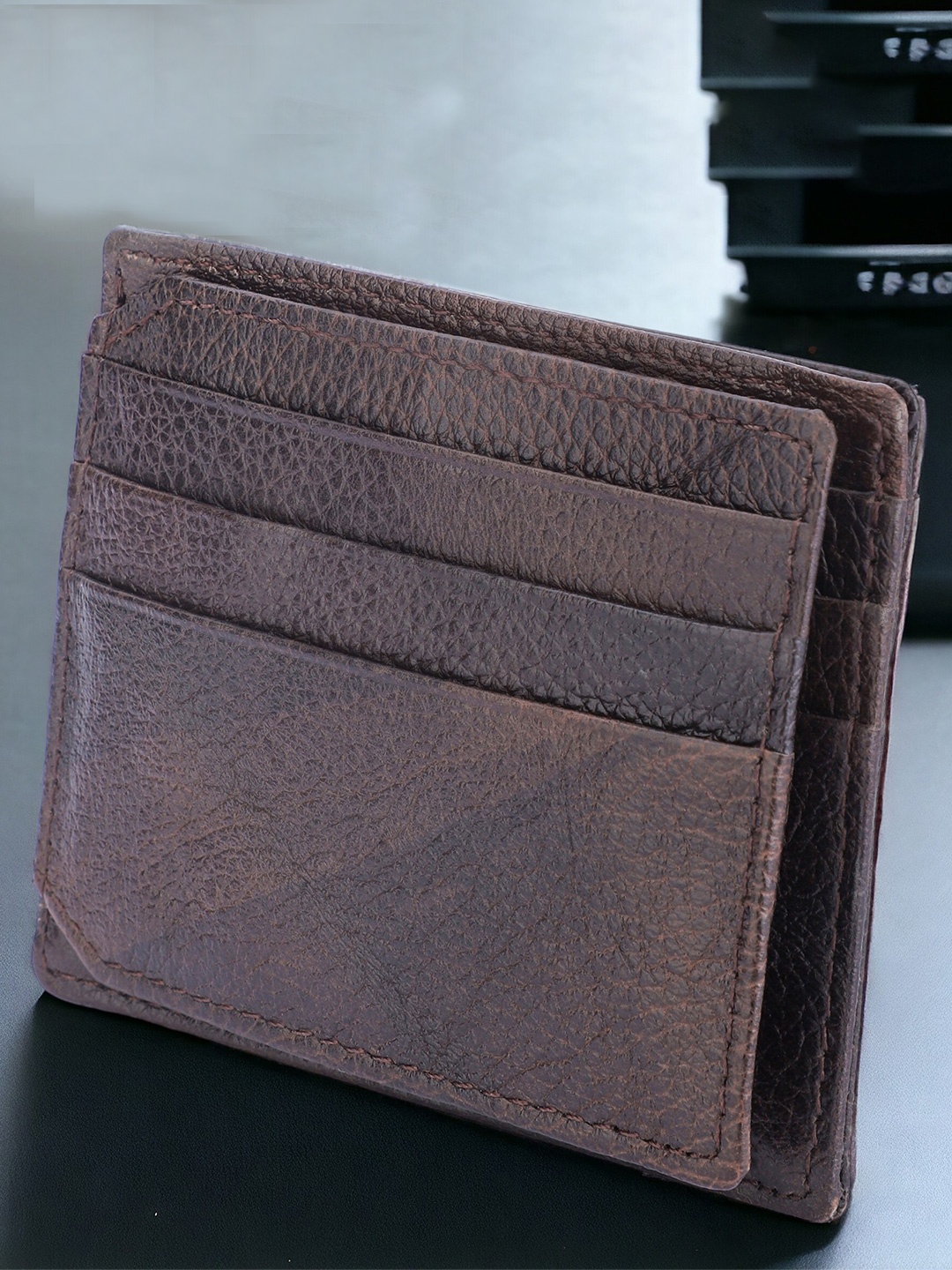 

Kastner Unisex Leather Short Card Holder, Brown