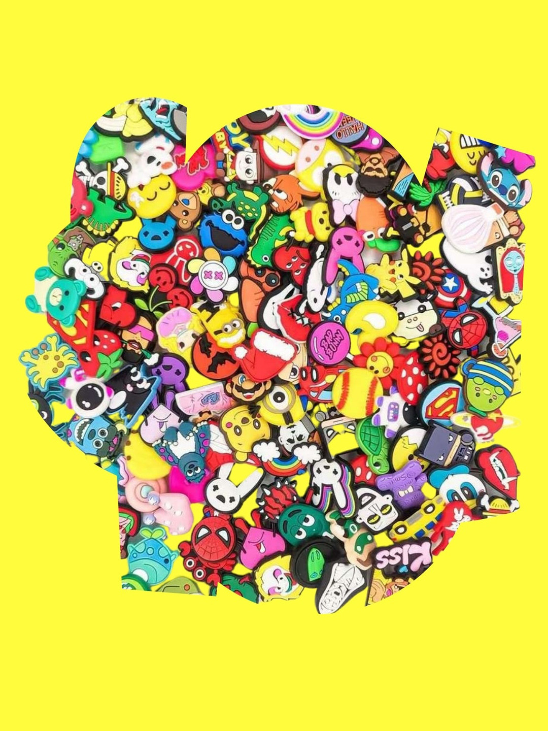 

Pinapes Unisex Set Of 12 Assorted Jibbitz Shoe Charms