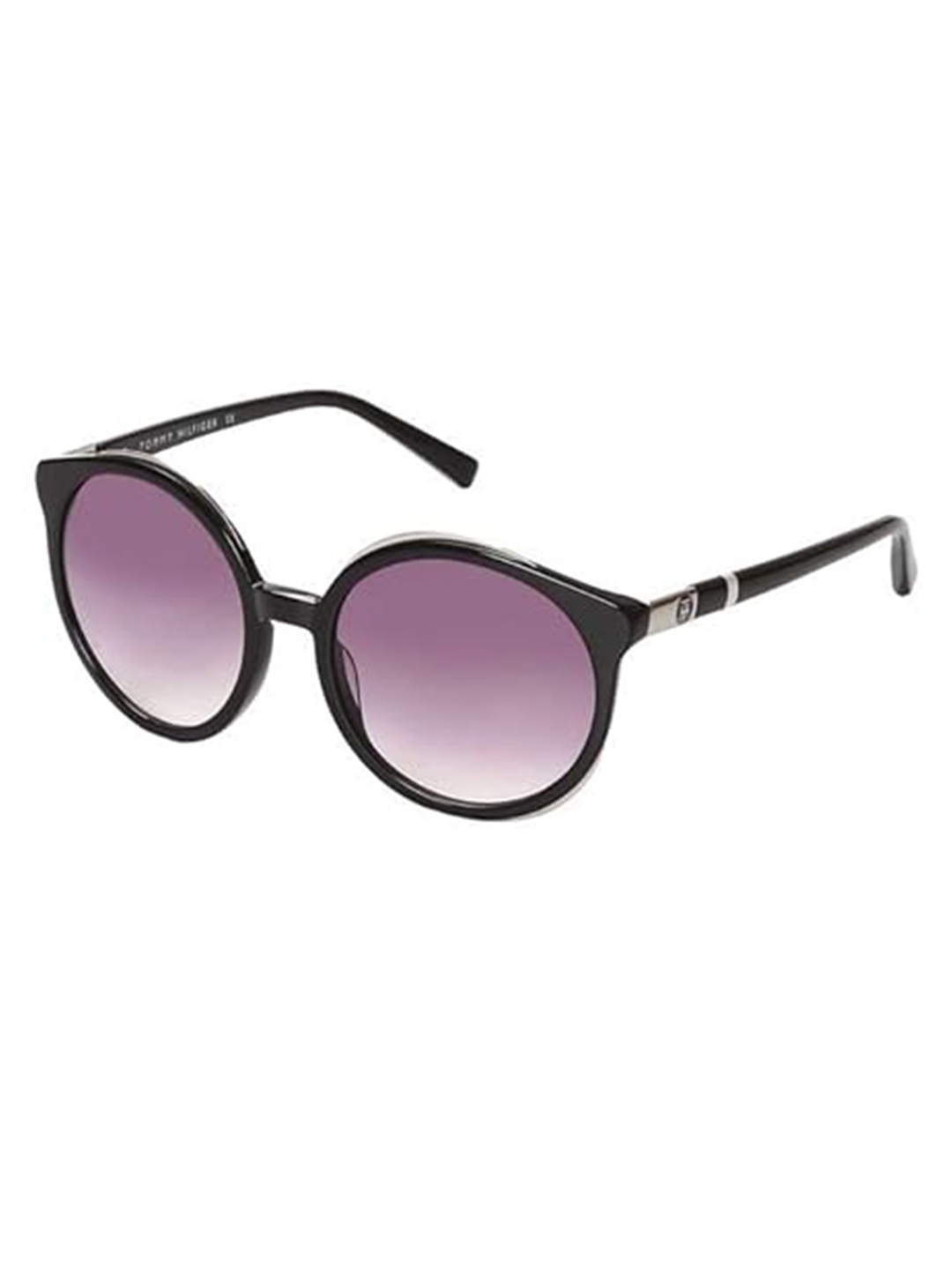 

Tommy Hilfiger Women Round Sunglasses with UV Protected Lens TH LC 2558 BLKGR35 C4 53 S, Grey